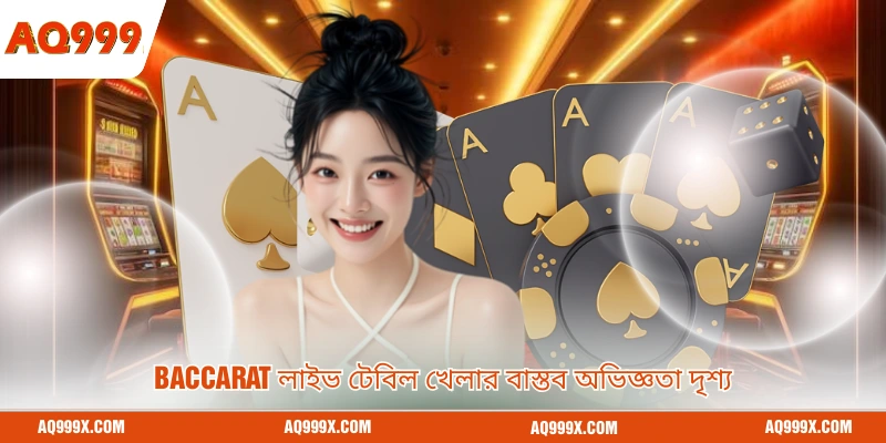 Baccarat লাইভ টেবিল খেলার বাস্তব অভিজ্ঞতা দৃশ্য