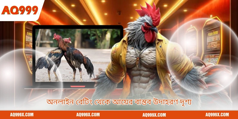 অনলাইন বেটিং থেকে আয়ের বাস্তব উদাহরণ দৃশ্য
