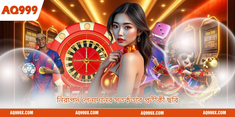 নিরাপদ লেনদেনের সতর্কতার প্রতীকী ছবি